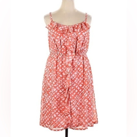 LANE BRYANT Knee Length Ruffled Dress 22/24 - Picture 1 of 10